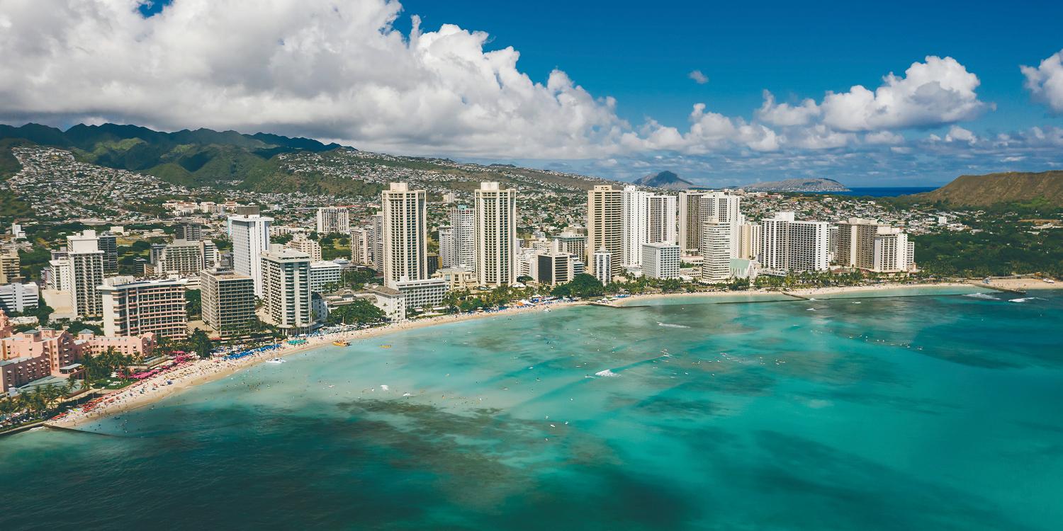 Hawaiian coastline scenery